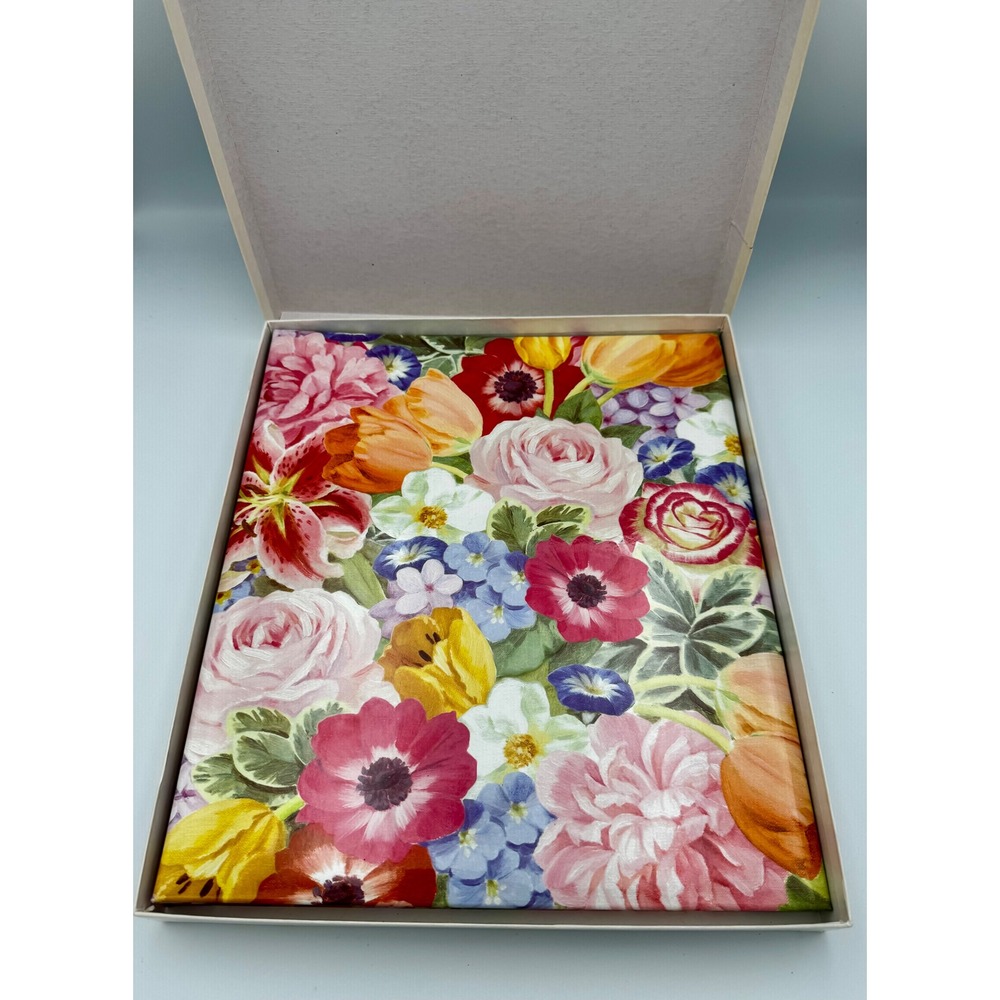 Vintage 1970s Hallmark Expandable Photo Album Pristine Flower Garden Mod Boxed